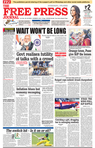 The Free Press Journal Mumbai Sat Dec 05 2020 Epaper Online Jionews